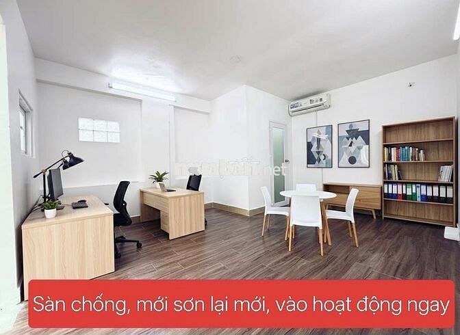 Cho Thuê Văn Phòng Tân Bình - DT 90m2 - 3 Máy Lạnh - Hầm Xe Ô Tô - HXH