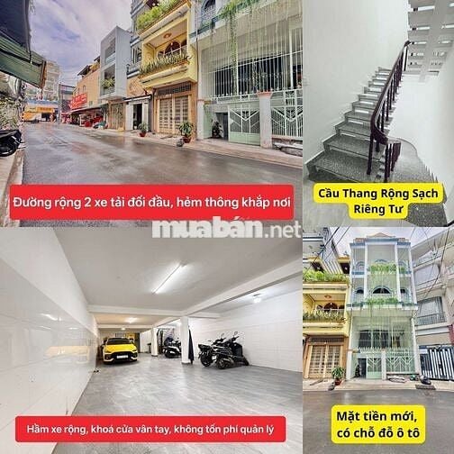 Cho Thuê Văn Phòng Tân Bình - DT 90m2 - 3 Máy Lạnh - Hầm Xe Ô Tô - HXH