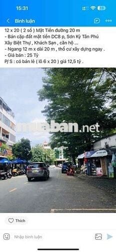 BÁN 4 LÔ ĐẤT ĐẸP GIÁ TỐT, đường Số 6, p.BHH, Bình Tân