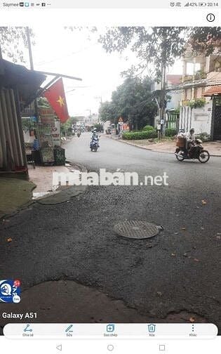 BÁN LÔ ĐẤT 10X17 ĐƯONG XE TẢI 7M SÁT MẶT TIỀN CÂY DA CÓ NHÀ CẤP 4