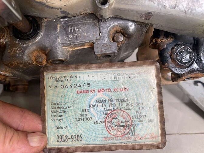 4M Honda Win mầu đỏ, full máy VIP