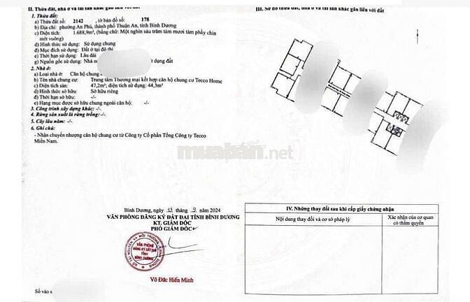 (7664S) tecco home An Phú, 47,2 m², bao sổ hồng:  1,3 tỷ