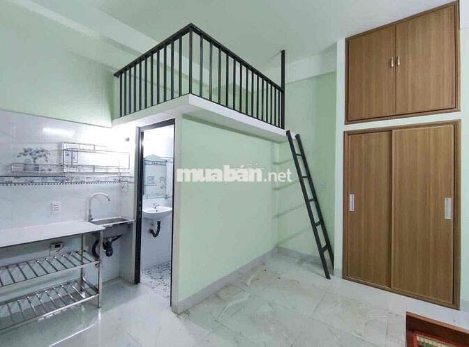 🔥PHÒNG GÁC SẴN NỘI THẤT NGAY KHU HOÀNG HOA THÁM_GẦN GA T3_ETOWN