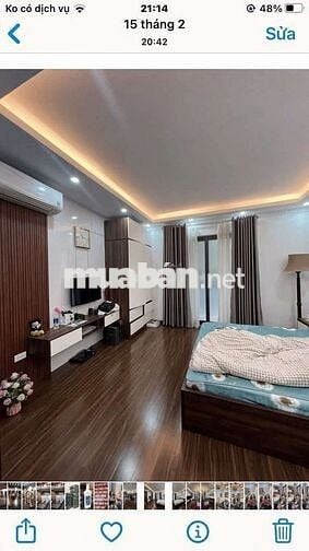 Cho thuê nhà ngọc Lâm Long Biên 50m 5 tầng 6p ngủ fun đồ giá 16 triệu