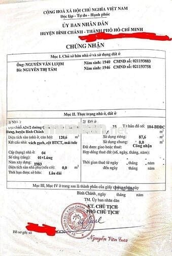 BÁN NHÀ mặt tiền QL 50 , bình hưng, bình chánh