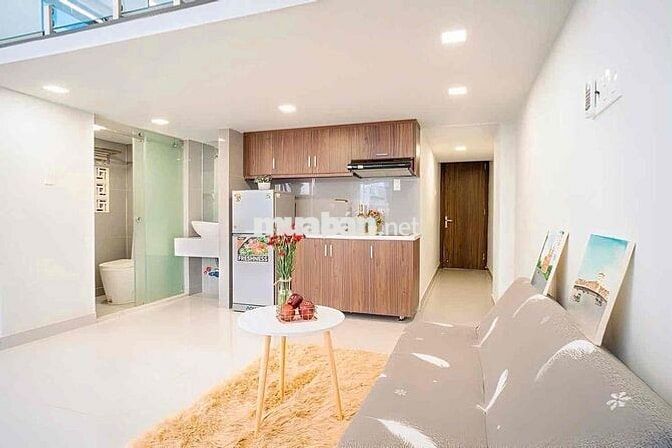CĂN HỘ CÓ GÁC CAO BAN CÔNG RỘNG 40m2 Ở NGUYỄN HỮU CẢNH GIÁP Q1 Q3