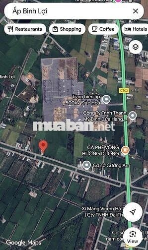 Bán 2700m2 đất + xưởng (500m2 thô cư) tại Hòa Khánh Đông, Long An