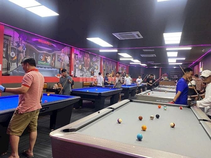 Sang quán Bida thiết kế sang sạch xịn khu đắc địa