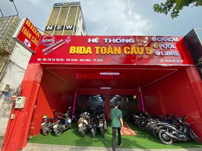 Sang quán Bida thiết kế sang sạch xịn khu đắc địa