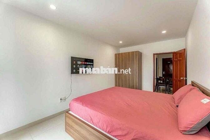 1 PHÒNG NGỦ, MẶT TIỀN THÀNH THÁI, BAN CÔNG, TẦNG HẦM XE, THANG MÁY