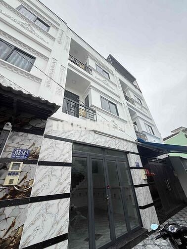 Nhà mới - Hẻm xe hơi- Cách mấy căn ra đường Phú Định - 4 tầng