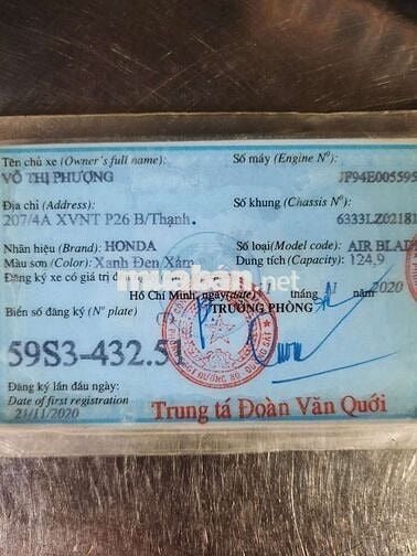 Can ban ab 2020 dang su dung.xe moi bao chung giay