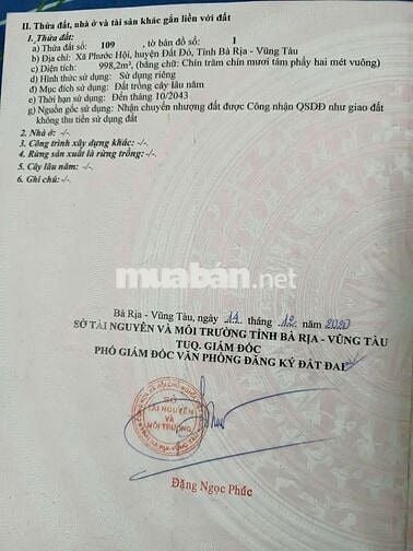 Đất Làm Nhà Vườn Gần Biển
Mặt tiền đường Nguyễn Huệ- Đất Đỏ- BRVT