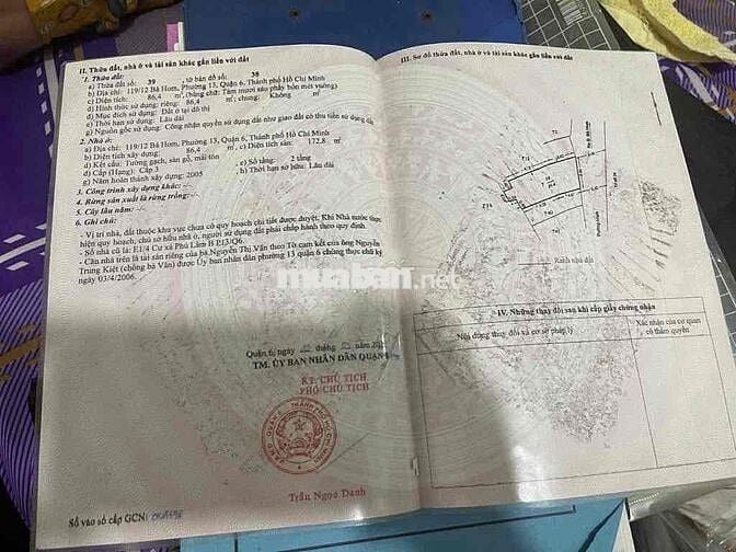 nhà mặt tiền ngang 6,5m khu phố ẩm thực quận 6