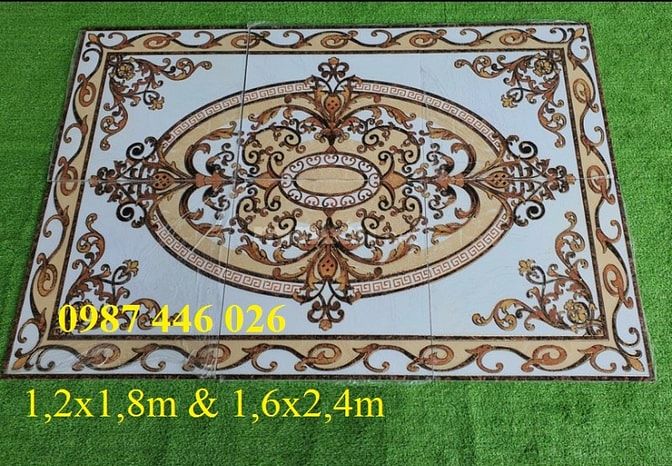 Gạch lát nền nhà thảm gạch đẹp trang trí