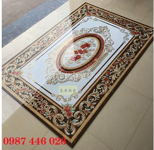 Gạch lát nền nhà thảm gạch đẹp trang trí