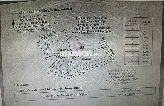 Cơ hội sở hữu đất Tân An, Vĩnh Cửu, Đồng Nai Chủ đi nước ngoài cần bán