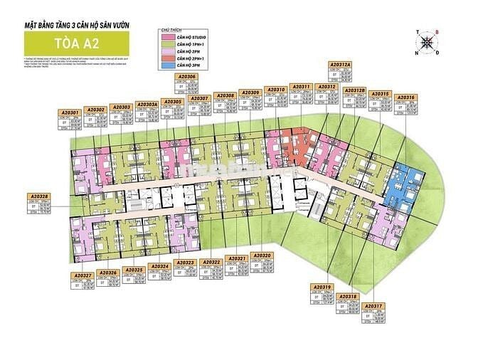 Căn 1PN/54m2 Toà A2 Sun Cora Towers Chỉ từ 2.x tỉ sở hữu ngay