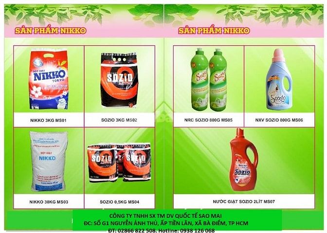 Bán bột giặt, nước xả vải, nước lau sàn, nước tẩy javen... giá tốt