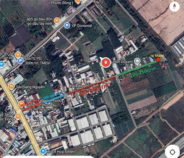 18m ngang mặt tiền nhựa. Ngay KCN Phước Đông. 2,85 tỷ 