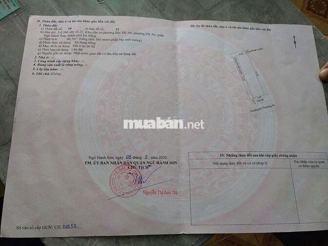 Lô đất mặt tiền đường An thượng 16 kẹp cống sát Châu Thị Vĩnh Tế