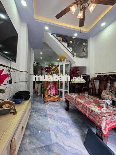 NHÀ 3 TẦNG 27m2 – TÂN HOÀ ĐÔNG -  SÁT VÁCH TÊN LỬA – HẺM XE HƠI 5M