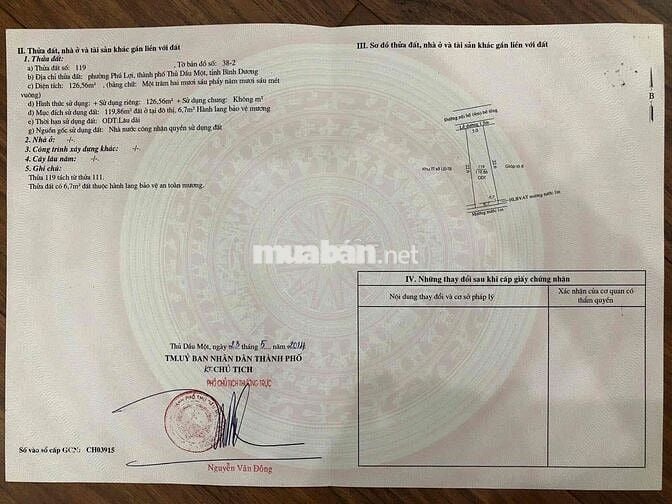 Đất Phú Lợi TDM cũ,Huỳnh Văn Nghệ thông Lê Thị Trung lõi trung tâm TP