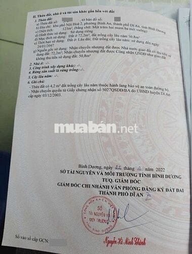 Nhà 123m cấp 4 gác lửngbđường thông gần chợ Đông Hòa Dĩ An