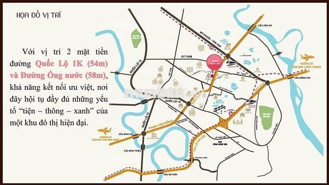 Căn hộ chung cư rộng 74m2 có 3 phòng ngủ, mặt tiền đối diện Quốc Lộ 1K