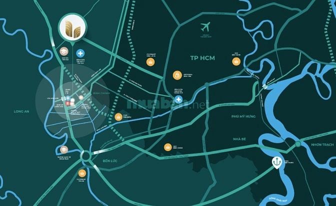 Nhà phố LA Home Long An – Vừa ở vừa kinh doanh – View kênh xanh 