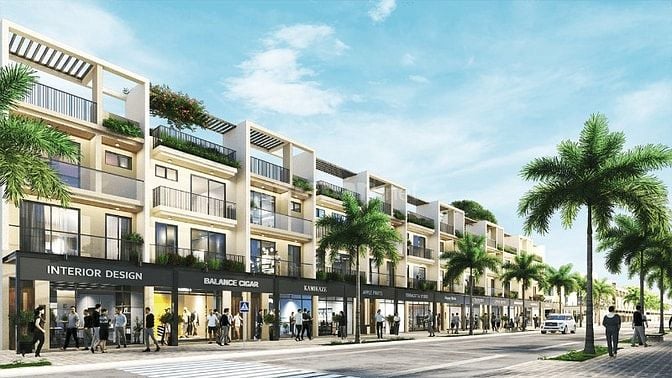 Nhà phố LA Home Long An – Vừa ở vừa kinh doanh – View kênh xanh 