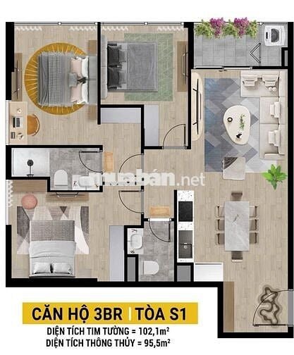 Cơ hội cuối cùng sở hữu căn góc 3PN S2.18.28. Ký HĐ với CĐT Sun Group.