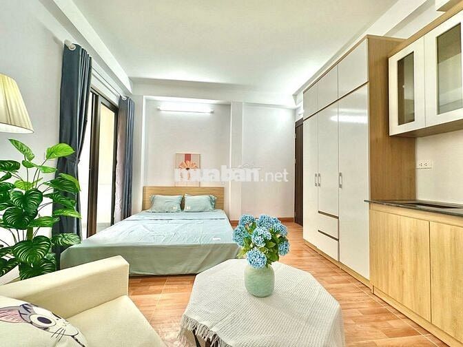 CHO THUÊ CĂN HỘ STUDIO FULL NỘI THẤT BAN CÔNG NGAY TẠI CỔ NHUẾ