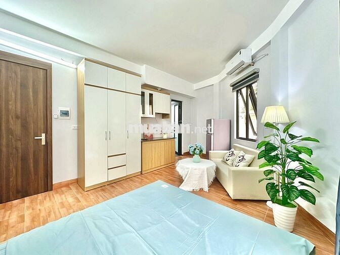 CHO THUÊ CĂN HỘ STUDIO FULL NỘI THẤT BAN CÔNG NGAY TẠI CỔ NHUẾ