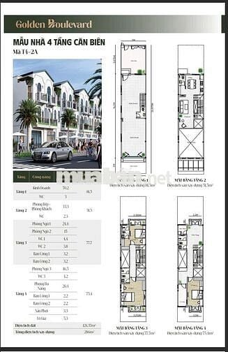 Nhà phố Lê Lợi, diện tích 210m2 ,vị trí vàng trung tâm Thành phố Mới