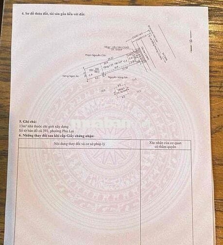 Bán đất tăng nhà cấp 4 Mặt tiền Lê Hồng Phong , Phú Lợi sát ngã tư