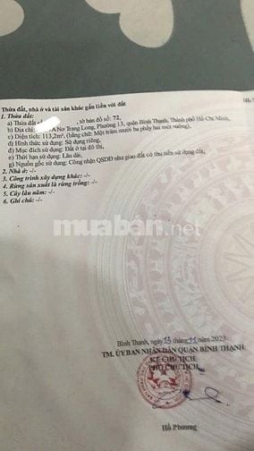 🌈 Bán Nhà DT Lớn HXH Đường Nơ Trang Long ,P13, Quận Bình Thạnh