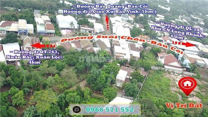 🔥 BÁN ĐẤT THỔ CƯ 5.4x40, P BẢO VINH. T ĐỒNG NAI. GIÁ CHỈ 980 TRIỆU