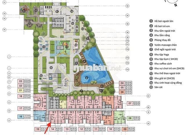 Chính chủ - Bán căn tầng tiện ích gần Hồ Bơi ( Mới 100% )