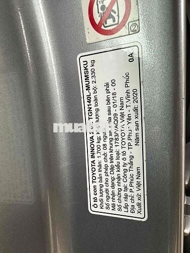 Toyota Innova E số sàn 7c GIẢM SÂU ĐÓN TẾT