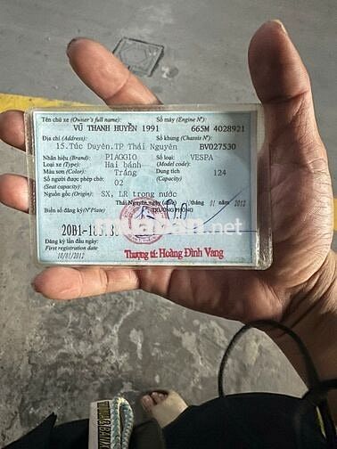 Vespa 125cc 2012 bs 20b1-18588