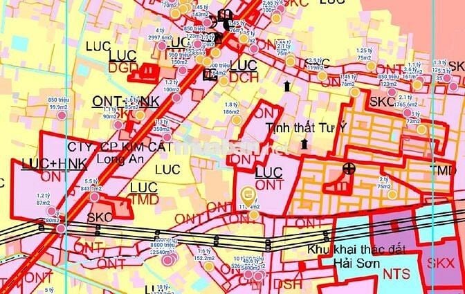 Bán đất full thổ cư 85m² ngang 7,1m giá 580tr; KDC Trần Anh - Mỹ Hạnh