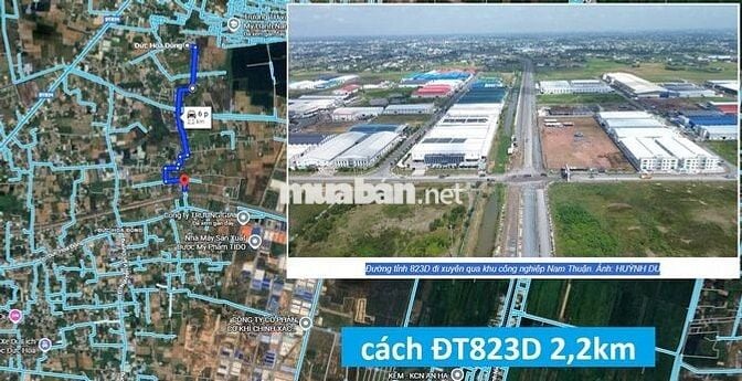 Bán đất full thổ cư 85m² ngang 7,1m giá 580tr; KDC Trần Anh - Mỹ Hạnh
