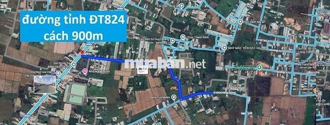 Bán đất full thổ cư 85m² ngang 7,1m giá 580tr; KDC Trần Anh - Mỹ Hạnh