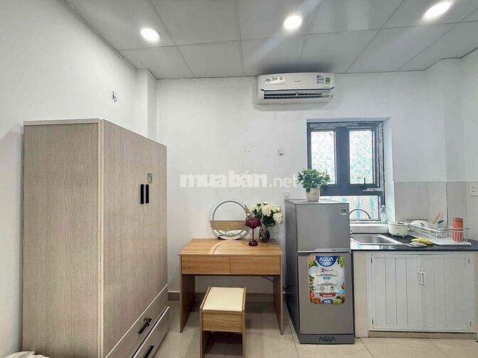 ⚜️Cho Thuê Studio Cửa Sổ Trời Đầy Đủ Nội Thất Ngay Bùi Đình Tuý