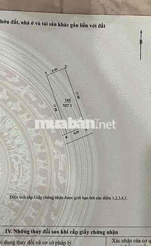 ĐẤT ĐẸP HẢI BỐI 107M² – MẶT TIỀN 6M – Ô TÔ TRÁNH – LÔ GÓC– CHỈ 5.X TỶ