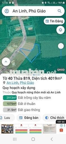 Đất sào xã An Linh 4.000m² có 300m thổ cư giá bán 2 tỷ 500 triệu