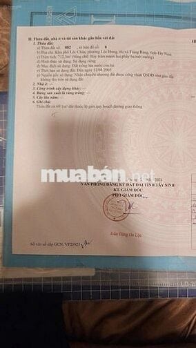 Gấp! Đất 712m2 tại Lộc Hưng, Trảng Bàng, SHR, giá chỉ 1,1 tỷ VND