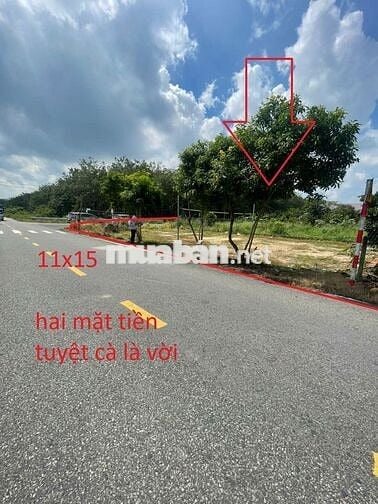 Góc 2 MT Nguyễn Thị Lắng Sổ Riêng 11x15 1tỷ450tr, Nhựa 9m,Vay Full Giá