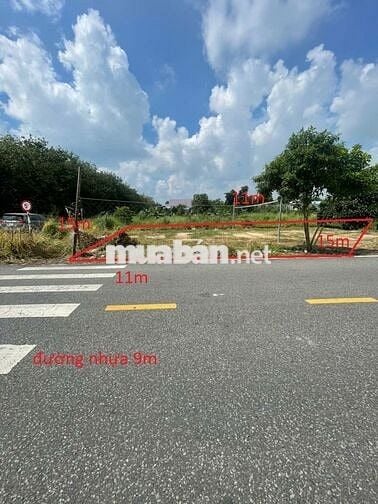 Góc 2 MT Nguyễn Thị Lắng Sổ Riêng 11x15 1tỷ450tr, Nhựa 9m,Vay Full Giá